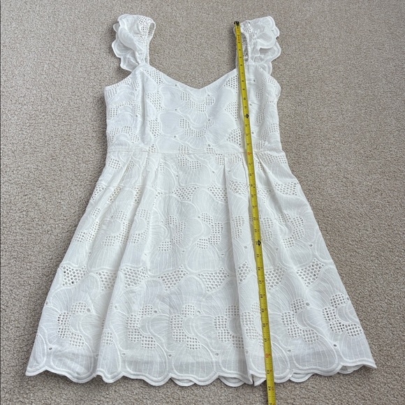 Steve Madden Sierra Floral Eyelet White Mini Dress - Picture 6 of 11
